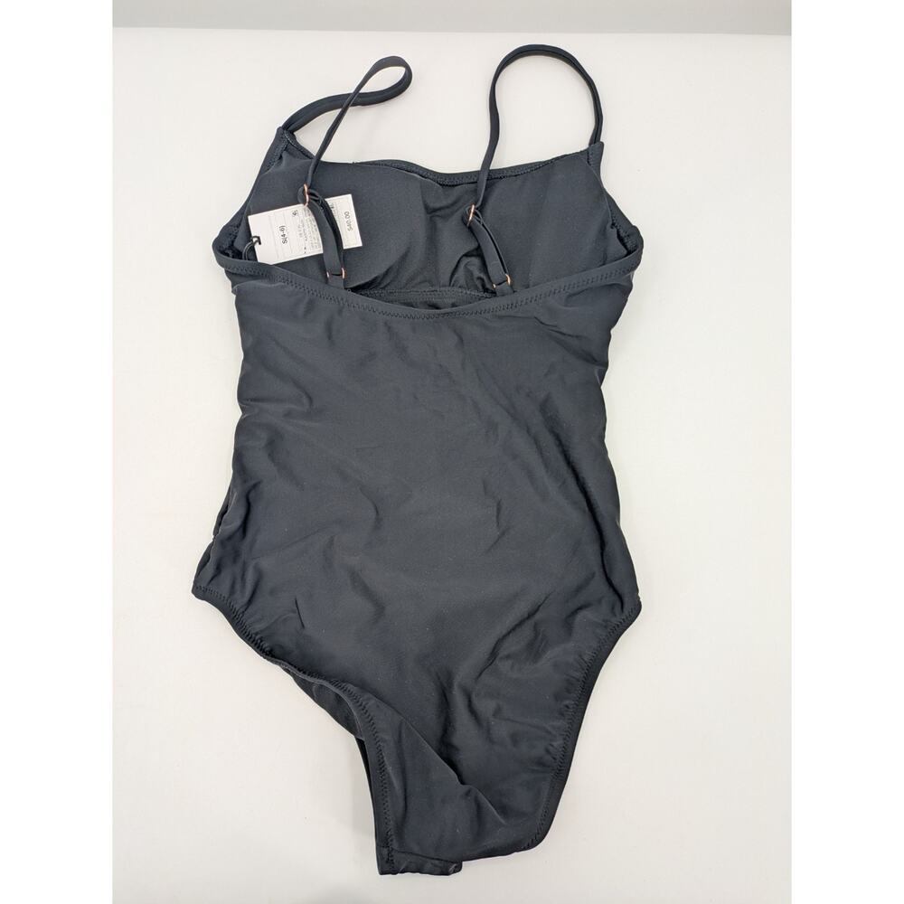 Women’s Shade & Shore Black One Piece Size S Bathing Swimsuit Padded NWT - Picture 3 of 5